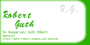 robert guth business card